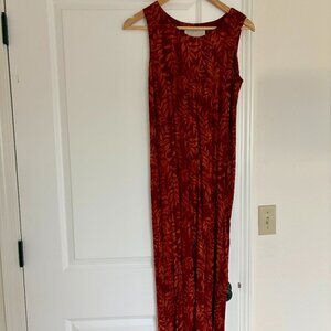 Norton McNaughton Vintage Red Floral Dress Size Small
